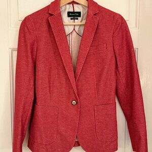 Massimo Dutti Red Slim-Fit Blazer ❤️